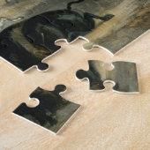 Der amerikanische Ureinwohner, der den Bison jagt, Puzzle (Seite)