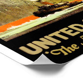 Der amerikanische Weg nach Amerika Poster (Ecke)