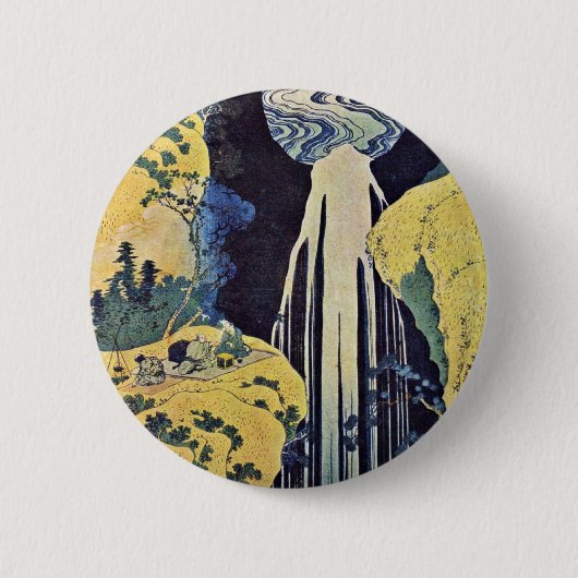 Der Amida-Wasserfall hinter der Kiso-Straße (Aus Button (Vorderseite)