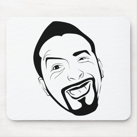 Der amüsierte Koksmann Mousepad (Vorne)