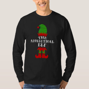 Der analytische Elf Weihnachten passende Familie C T-Shirt
