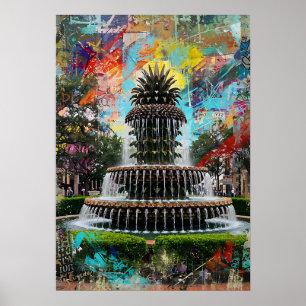 Der Ananas-Brunnen: Der Farbbrand von Charleston Poster