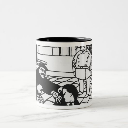 Der Anarchist, 1892 Zweifarbige Tasse (Mittel)