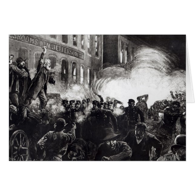 Der Anarchisten-Aufstand in Chicago (Vorderseite (Horizontal))