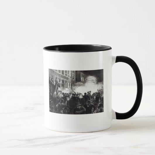 Der Anarchisten-Aufstand in Chicago Tasse (Rechts)
