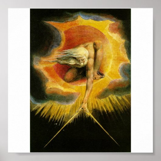 Der Ancient of Days von William Blake Poster (Vorne)