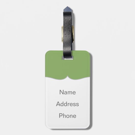 Der andere Weg Gepäckanhänger (Rückseite vertikal)