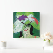 Der andere Weg Quadratische Wanduhr (Zuhause)