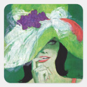 Der andere Weg Quadratischer Aufkleber (Vorderseite)