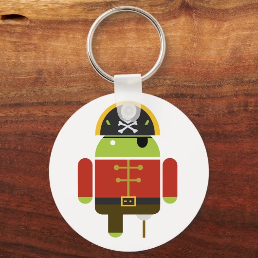 Der Android-Pirate-Schlüsselanhänger Schlüsselanhänger (Vorderseite)