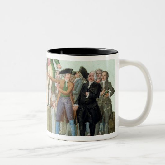 Der Anfang der Französischen Revolution Zweifarbige Tasse (Rechts)
