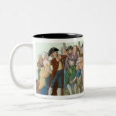Der Anfang der Französischen Revolution Zweifarbige Tasse (Links)