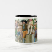 Der Anfang der Französischen Revolution Zweifarbige Tasse (Mittel)