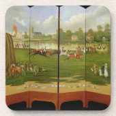 Der Anfang des Rennens für die Clarence Goldschale Getränkeuntersetzer (Vorderseite)