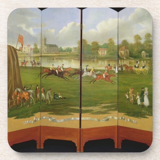 Der Anfang des Rennens für die Clarence Goldschale Getränkeuntersetzer (Vorderseite)