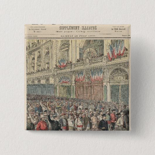 Der Anfang des Straßenrennens Button (Vorderseite)