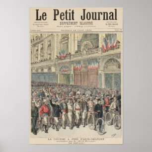 Der Anfang des Straßenrennens Poster