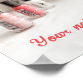 Der Anfang Ihrer Schönheit beginnt mit Ihrem Nagel Poster (Ecke)