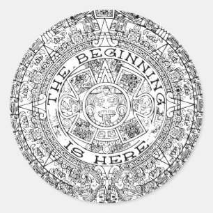 Der Anfang Runder Aufkleber