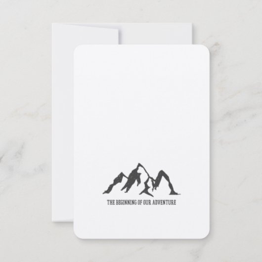 DER ANFANG UNSERES ABENTEUER-SAVE THE DATE KRAFT SAVE THE DATE (Rückseite)