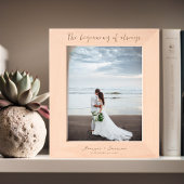 Der Anfang von immer | Newlyweds Monogram Geätzte Rahmen