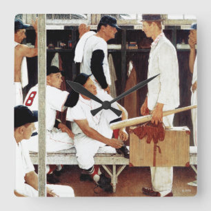 Der Anfänger Quadratische Wanduhr