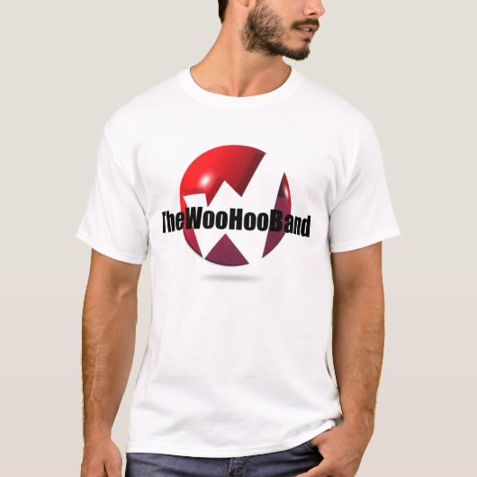 Der anflehen Hoo Band-Weiß T - Shirt (Vorderseite)