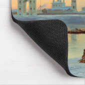 Der Angara Damm in Irkutsk, 1886 Mousepad (Ecke)