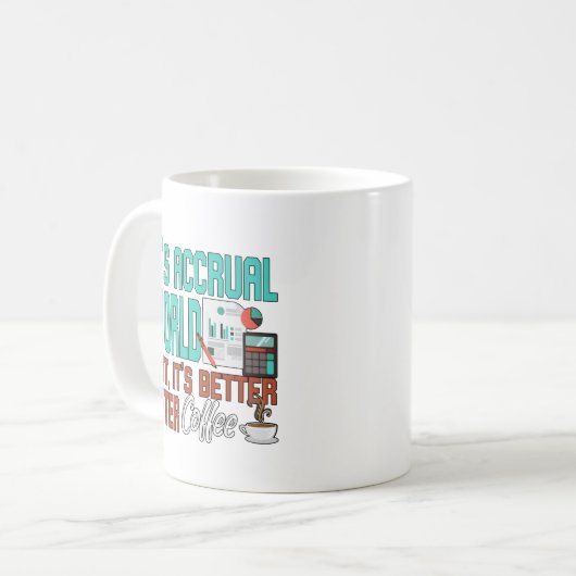 Der angehäufte Weltbuchhalter Kaffeetasse (Vorderseite Links)