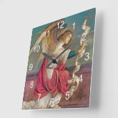 Der Angel Gabriel Quadratische Wanduhr (Winkel)