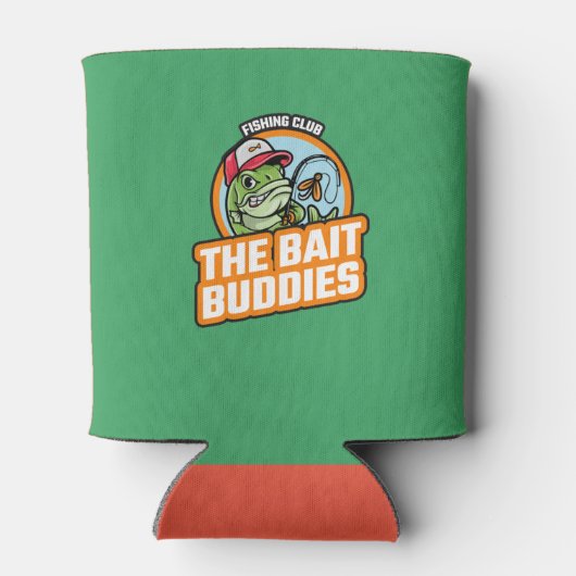 Der Angelclub "Köder Buddies" kann kühlen Dosenkühler (Rückseite)