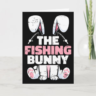 Der Angelhase Ostern Familie Matching Frühling Mic Karte