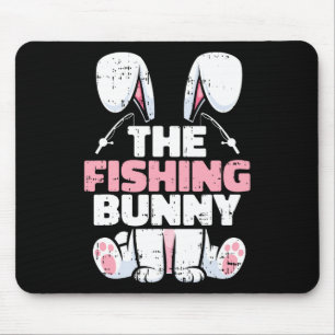Der Angelhasen-Ostern-Familien-Matching-Spring-Me Mousepad