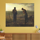 Der Angelus von Jean-François Millet Leinwanddruck (Insitu (Wohnzimmer))