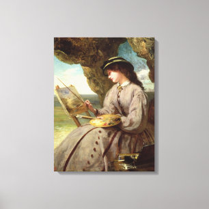 Der angemessene Amateur, 1862 Leinwanddruck