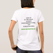 Der angepasste T - Shirt der Frauen (Rückseite)