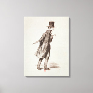 Der Angestellte Leinwanddruck