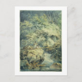 Der Angler, 1794 (w/c über Graphit auf Papier) Postkarte (Vorderseite)