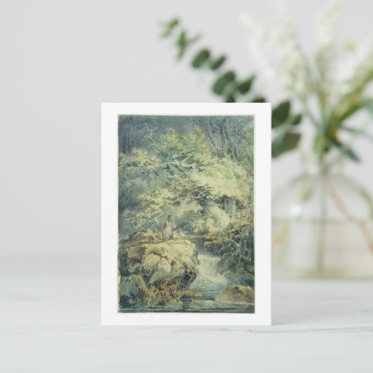 Der Angler, 1794 (w/c über Graphit auf Papier) Postkarte (Stehend Vorderseite)