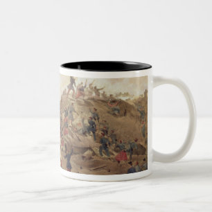 Der Angriff auf dem Malakoff, Platte 'vom Seat O Zweifarbige Tasse