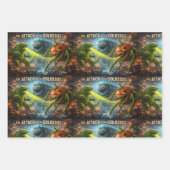 Der Angriff der Colossus-Mutantengemüse-Flachwrap Geschenkpapier Set (Vorderseite)