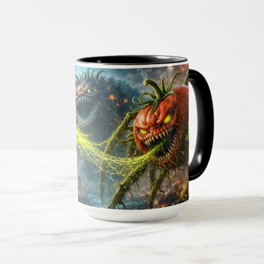 Der Angriff der Koloss Mutant Gemüse Zwei-Ton Tasse (VorderseiteRechts)