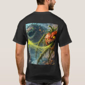 Der Angriff der Koloss-Mutant-Veggie-Basis-Dar T-Shirt (Rückseite)
