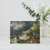 Der Angriff der Schmuggler, c.1837 Postkarte (Stehend Vorderseite)