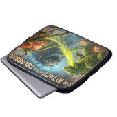 Der Angriff des Colossus-Sci-Fi-Caillou-Monsters  Laptopschutzhülle (Vorne Knopf)