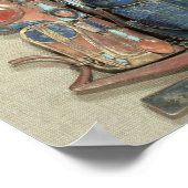 Der Anhänger des Königs in Form eines Bootes, das  Poster (Ecke)