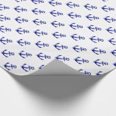 Der Anker des Schiffs Geschenkpapier (Ecke)