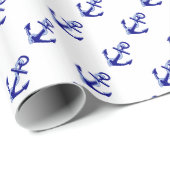 Der Anker des Schiffs Geschenkpapier (Rolleneckpunkt)