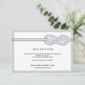 Der Anker | Hochzeitsempfang Einladung (Stehend Vorderseite)