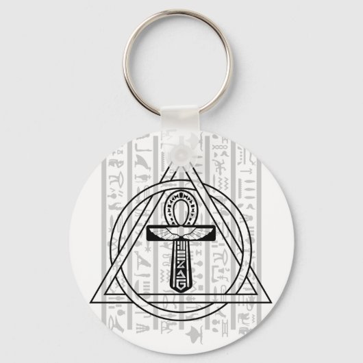 Der Ankh - ägyptische Hieroglyphen Schlüsselanhänger (Vorderseite)